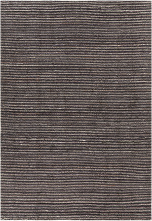 Chandra Rugs Citizen 40% Wool + 40% Viscose + 20% Cotton Hand-Woven Contemporary Rug Charcoal 7'9 x 10'6