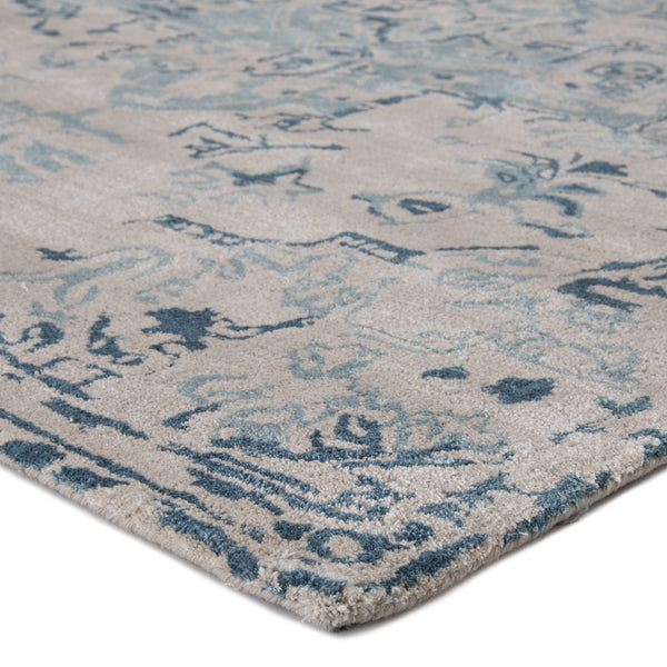 Jaipur Living Sasha Handmade Medallion Beige/ Dark Blue Area Rug (10'X14')