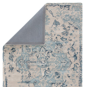 Jaipur Living Sasha Handmade Medallion Beige/ Dark Blue Area Rug (10'X14')