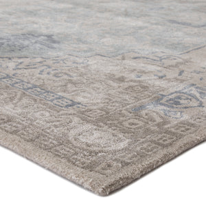 Jaipur Living Bronde Handmade Medallion Gray/ Light Blue Area Rug (12'X15')