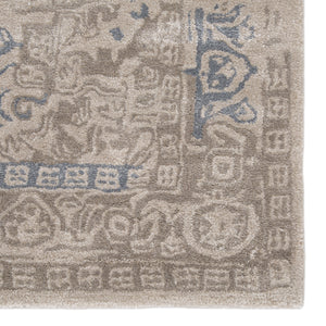 Jaipur Living Bronde Handmade Medallion Gray/ Light Blue Area Rug (12'X15')