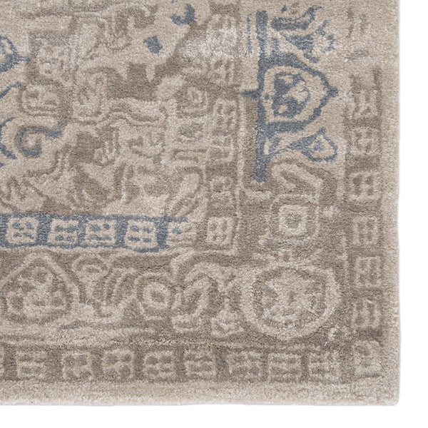Jaipur Living Bronde Handmade Medallion Gray/ Light Blue Area Rug (12'X15')