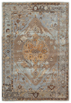 Jaipur Living Citrine Collection CIT11 Raisa 65% Viscose 35% Wool Handmade Updated Traditional Medallion Rug RUG151576