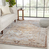 Jaipur Living Citrine Collection CIT11 Raisa 65% Viscose 35% Wool Handmade Updated Traditional Medallion Rug RUG151576