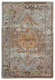 Citrine Collection CIT11 Raisa 65% Viscose 35% Wool Handmade Updated Traditional Medallion Rug