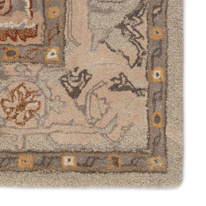 Jaipur Living Citrine Collection CIT12 Raisa 75% Wool 25% Viscose Handmade Updated Traditional Medallion Rug RUG151580