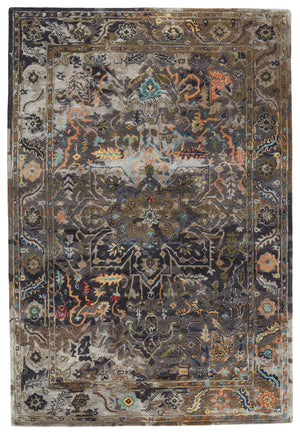 Jaipur Living Citrine Collection CIT14 Cristobol 65% Viscose 35% Wool Handmade Updated Traditional Medallion Rug RUG153329