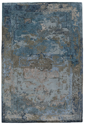 Jaipur Living Citrine Collection CIT17 Margot 65% Viscose 35% Wool Handmade Updated Traditional Medallion Rug RUG153333