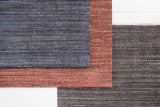 Chandra Rugs Citizen 40% Wool + 40% Viscose + 20% Cotton Hand-Woven Contemporary Rug Charcoal 7'9 x 10'6
