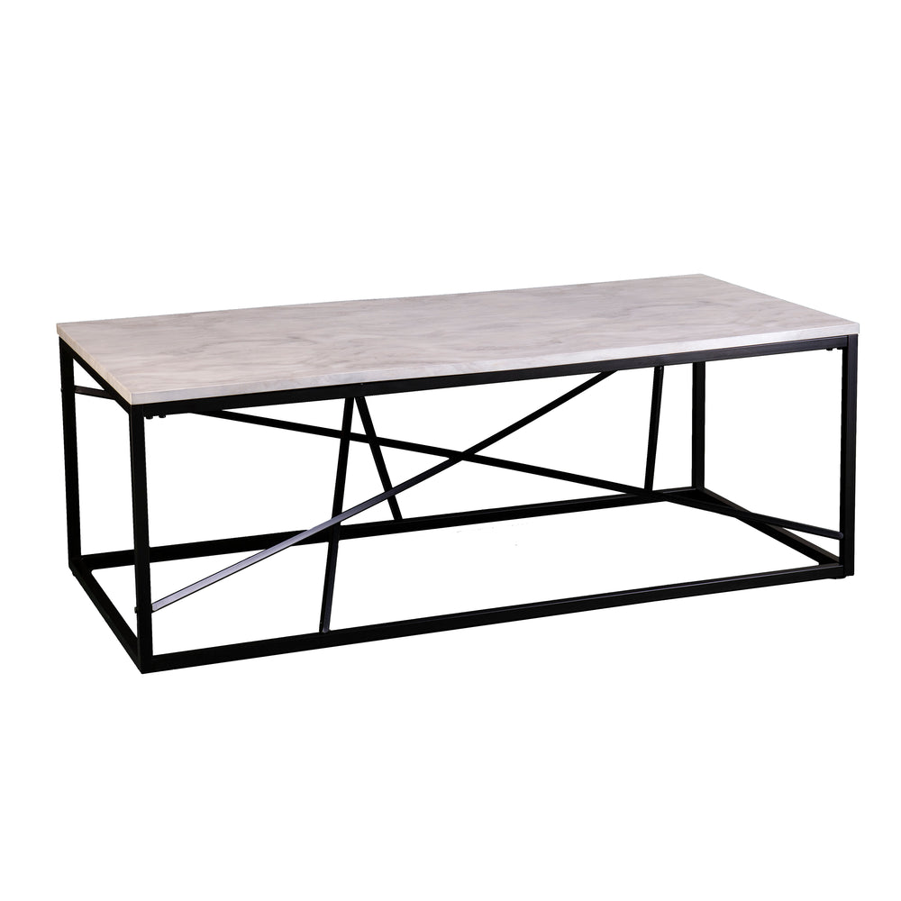 Sei Furniture Arendale Faux Marble Cocktail Table Ck0560