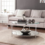 Sei Furniture Risa Cocktail Table Glam Style Chrome Ck0630