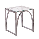 Sei Furniture Stevenly Square Glass Top End Table Ck1005302
