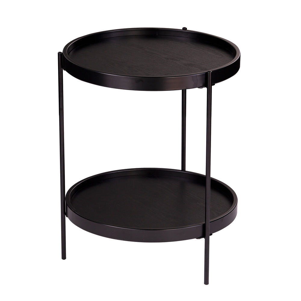 Sei Furniture Verlington Round Farmhouse Style End Table Ck1005602