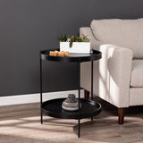 Sei Furniture Verlington Round Farmhouse Style End Table Ck1005602