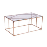 Sei Furniture Nicholance Contemporary Glass Top Cocktail Table Ck1082100