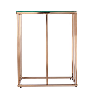 Sei Furniture Nicholance Contemporary End Table W Glass Top Ck1082102