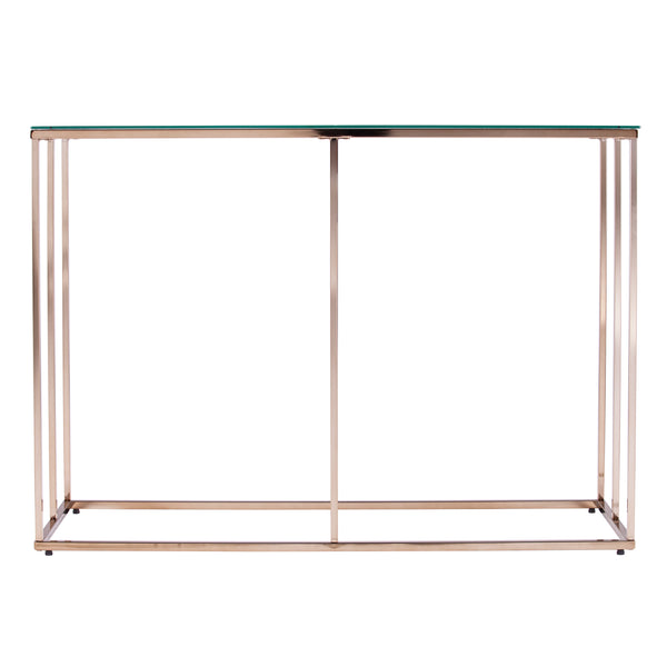 Sei Furniture Nicholance Contemporary Glass Top Console Table Ck1082103