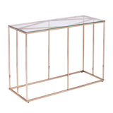 Sei Furniture Nicholance Contemporary Glass Top Console Table Ck1082103