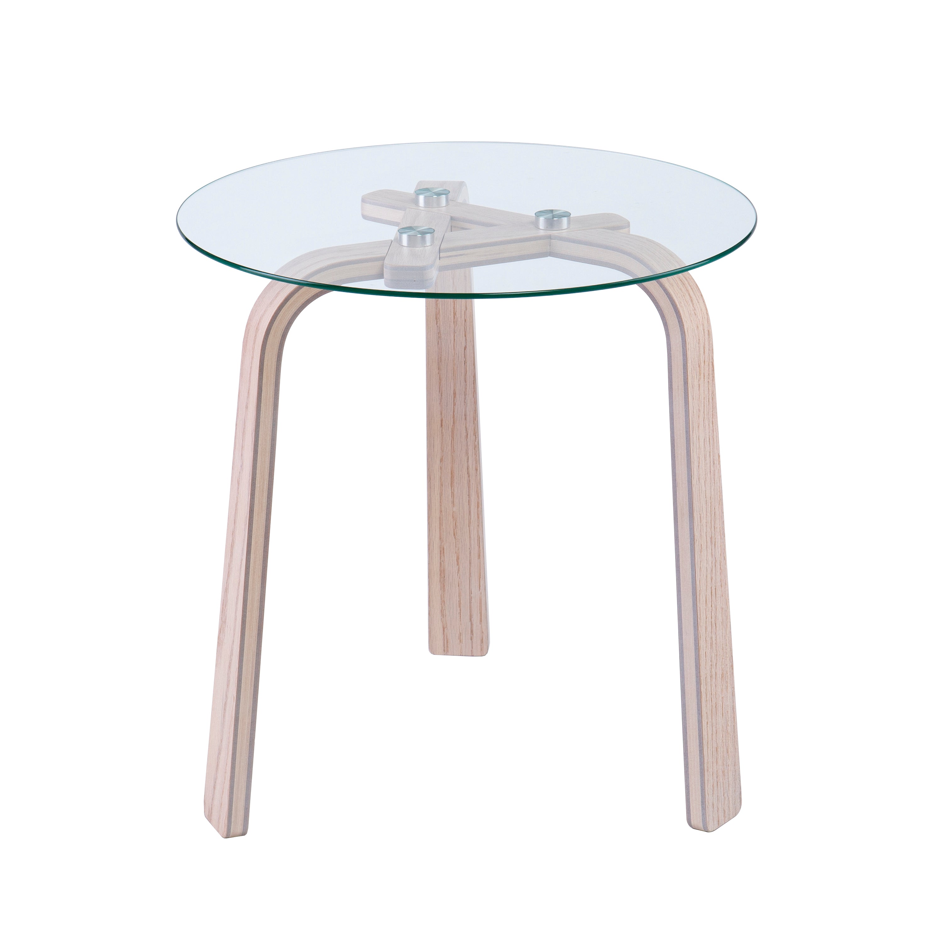 Anwick Round Glass-Top End Table
