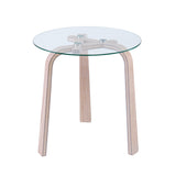 Holly Martin Anwick Round Glass Top End Table Ck1094002