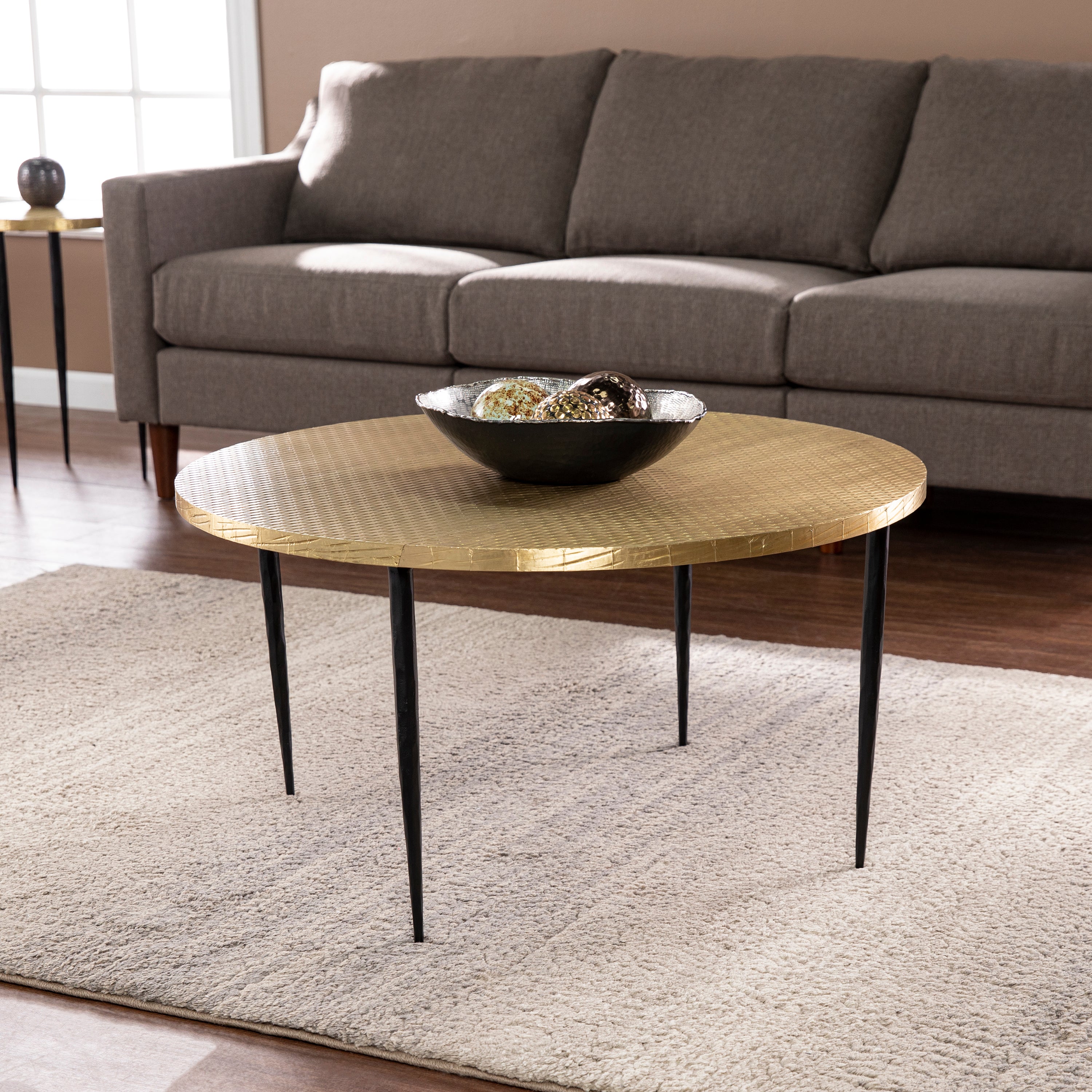 SEI Furniture Judmont Round Coffee Table - Thumbnail 2