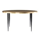 Judmont Round Cocktail Table w/ Embossed Top