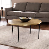 Sei Furniture Judmont Round Cocktail Table W Embossed Top Ck1097700