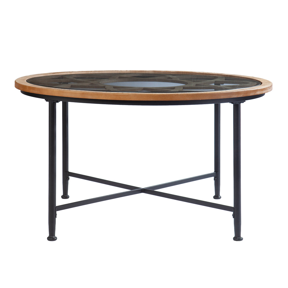 Sei Furniture Melvoir Glass Top Cocktail Table Ck1109100