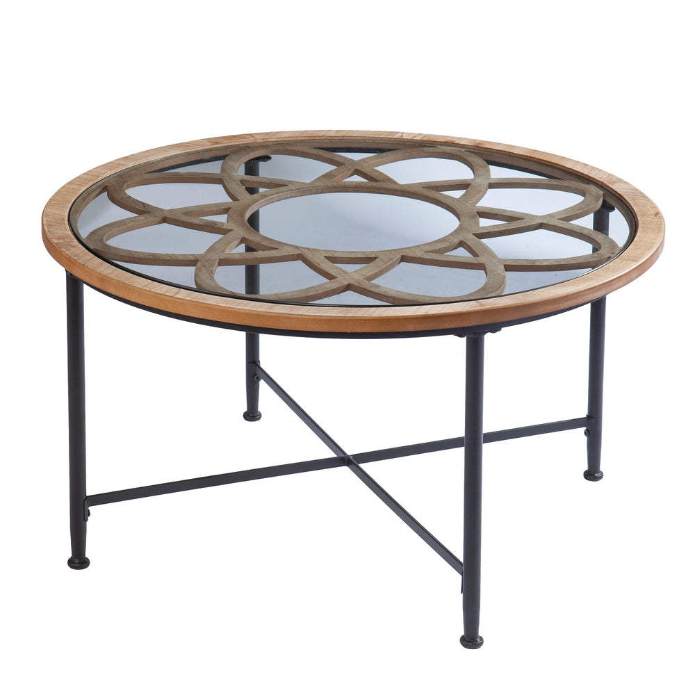 Sei Furniture Melvoir Glass Top Cocktail Table Ck1109100