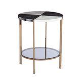 Sei Furniture Cortinada Round Faux Marble End Table Ck1114702