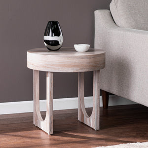 Sei Furniture Chadkirk Round Faux Marble End Table Ck1126302