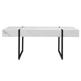 Rangley Modern Faux Marble Cocktail Table