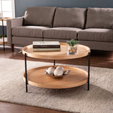 Sei Furniture Verlington Round Cocktail Table Natural Ck1162800