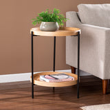 Sei Furniture Verlington Round End Table Natural Ck1162802