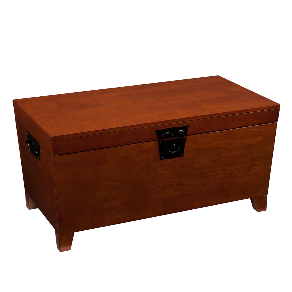 Sei Furniture Pyramid Trunk Cocktail Table Mission Oak Ck1224