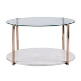 Avenida Cocktail Table - Glam Style - Warm Gold