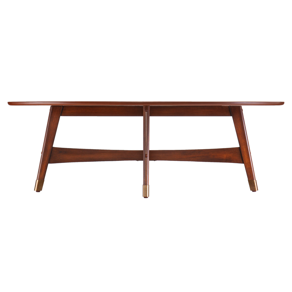 Sei Furniture Rhoda Oval Midcentury Modern Coffee Table Ck2621