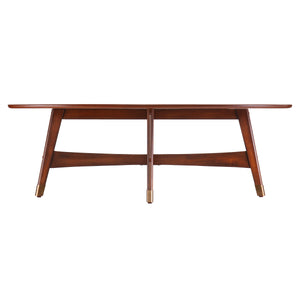 Sei Furniture Rhoda Oval Midcentury Modern Coffee Table Ck2621
