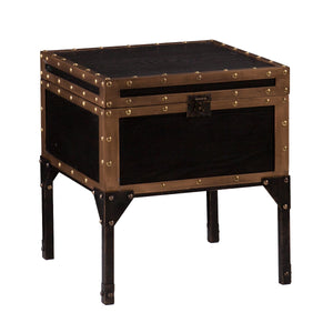 Sei Furniture Drifton Travel Trunk End Table Ck3182
