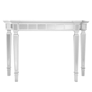 Sei Furniture Glenview Glam Mirrored Console Table Matte Silver Ck3633