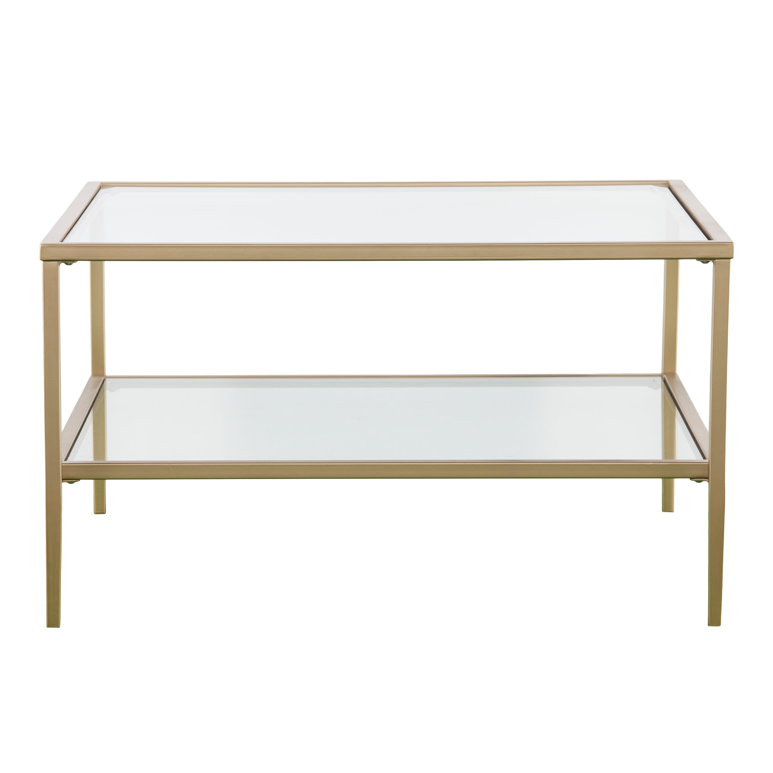 SEI Furniture Keller Square Metal and Glass Cocktail Table