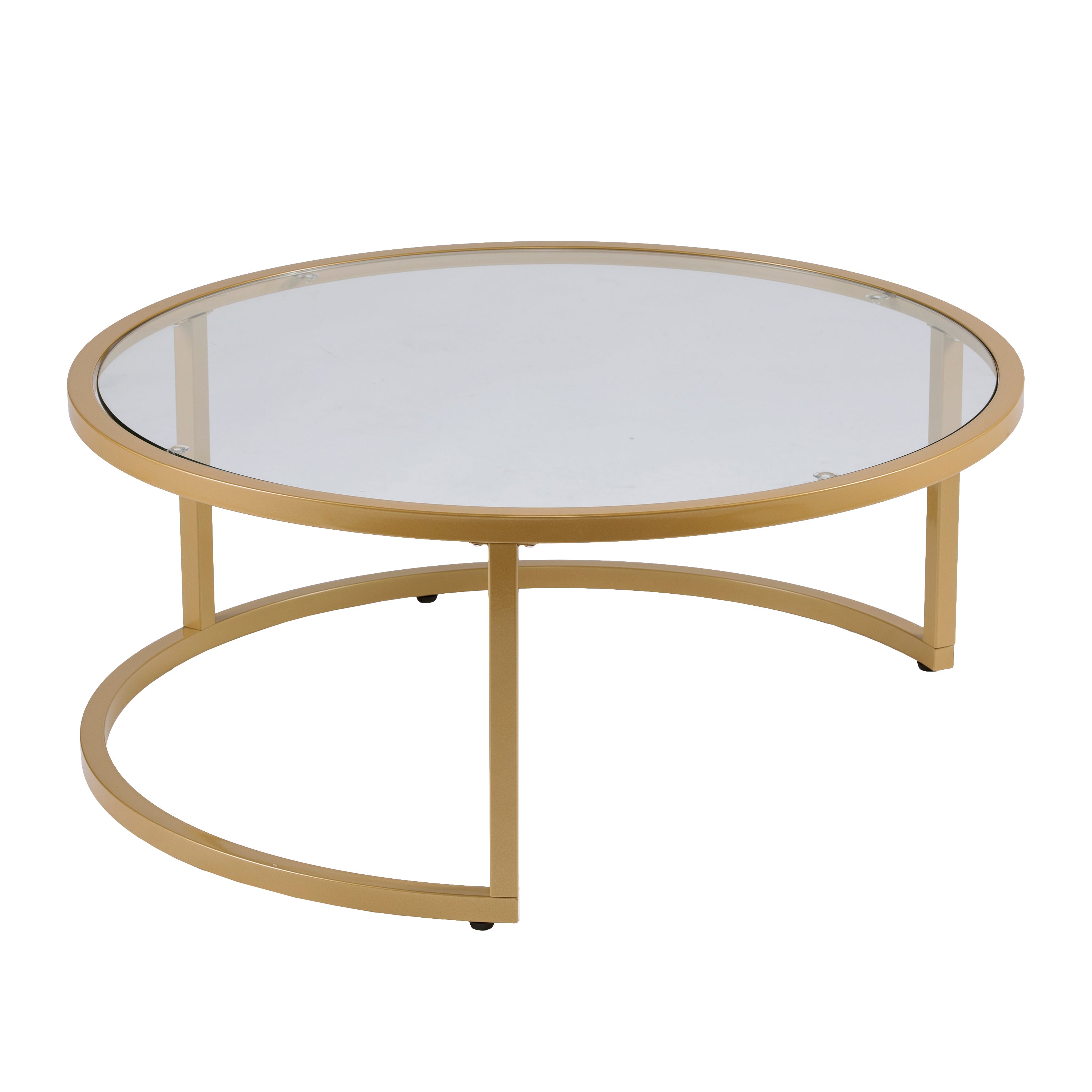 SEI Furniture Evelyn Glam Nesting Cocktail Table Set - Thumbnail 2