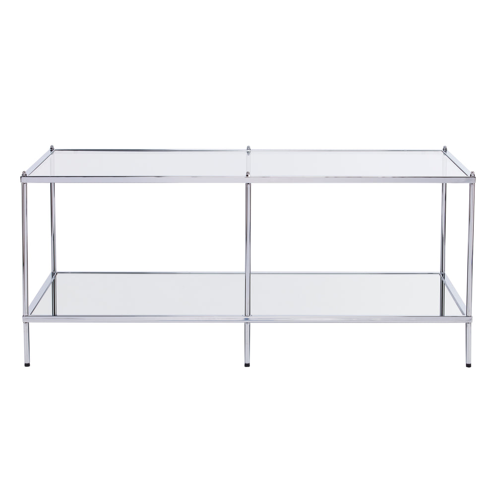 Sei Furniture Knox Glam Mirrored Cocktail Table Chrome Ck5000