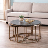 Sei Furniture Lachlan Round Nesting Coffee Tables 3Pc Set Ck5870