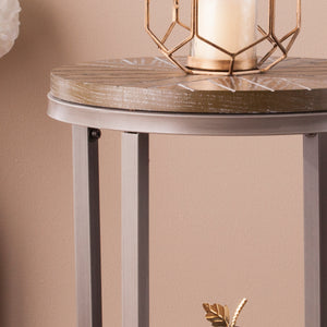 Sei Furniture Konya Urban Industrial Round End Table Ck7752