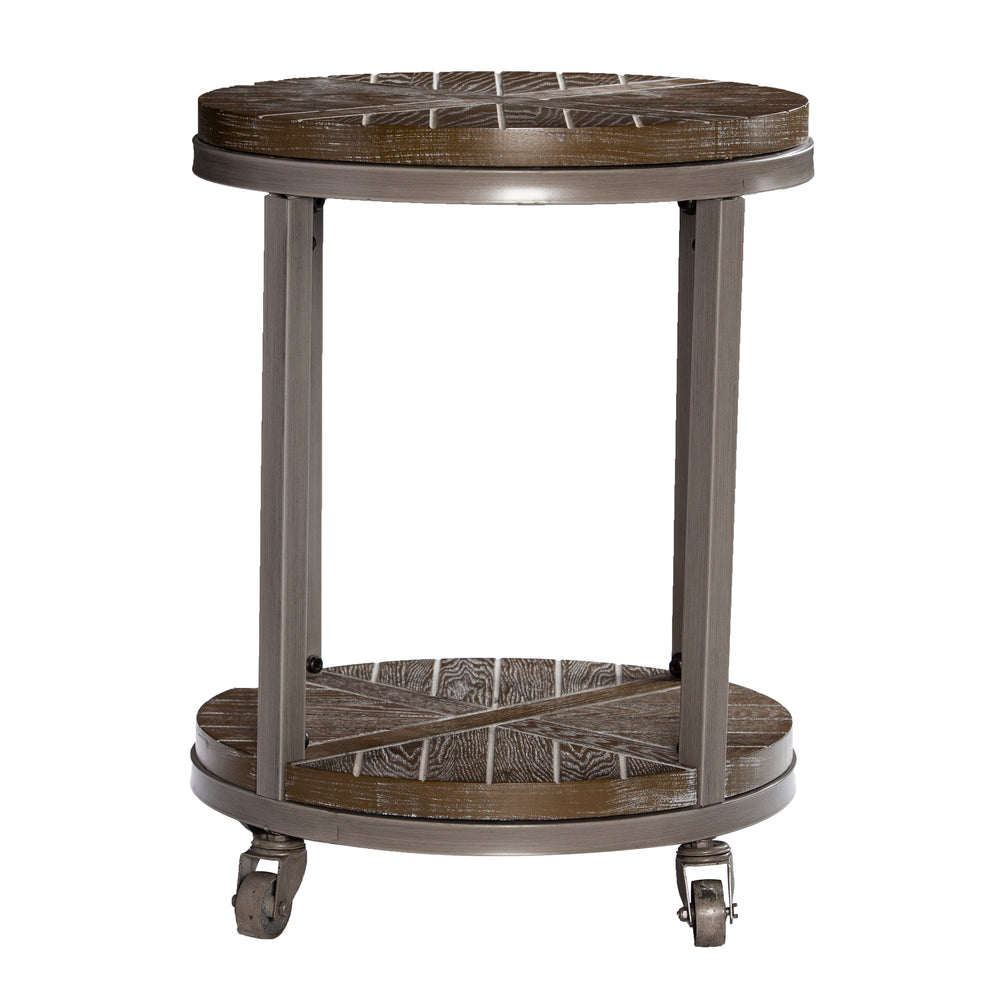 Sei Furniture Konya Urban Industrial Round End Table Ck7752