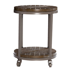 Sei Furniture Konya Urban Industrial Round End Table Ck7752