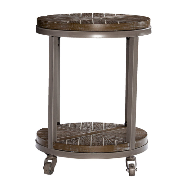 Sei Furniture Konya Urban Industrial Round End Table Ck7752