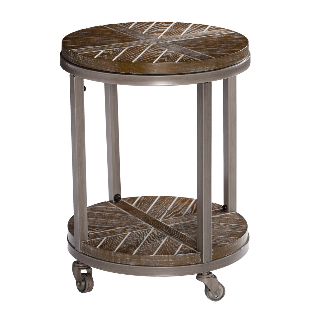 Sei Furniture Konya Urban Industrial Round End Table Ck7752