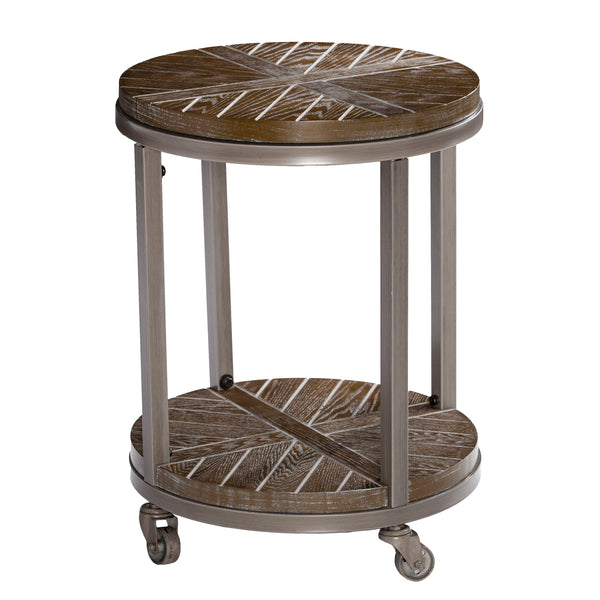 Sei Furniture Konya Urban Industrial Round End Table Ck7752